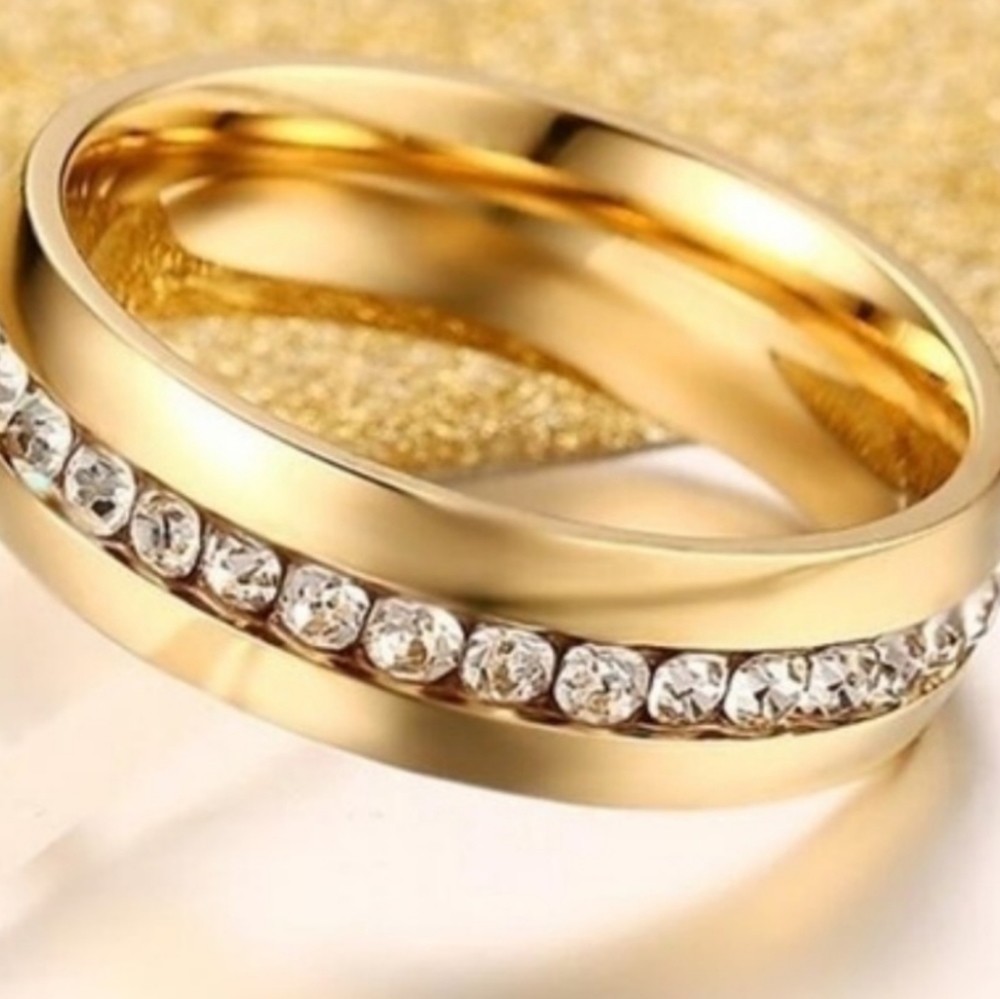 Gold Infinity Ring - image 2